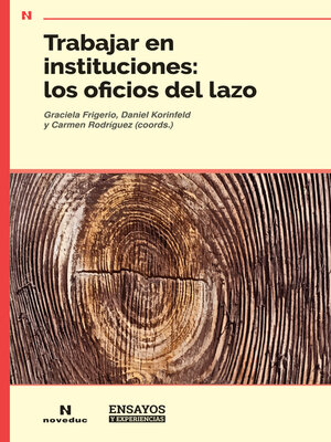 cover image of Trabajar en instituciones